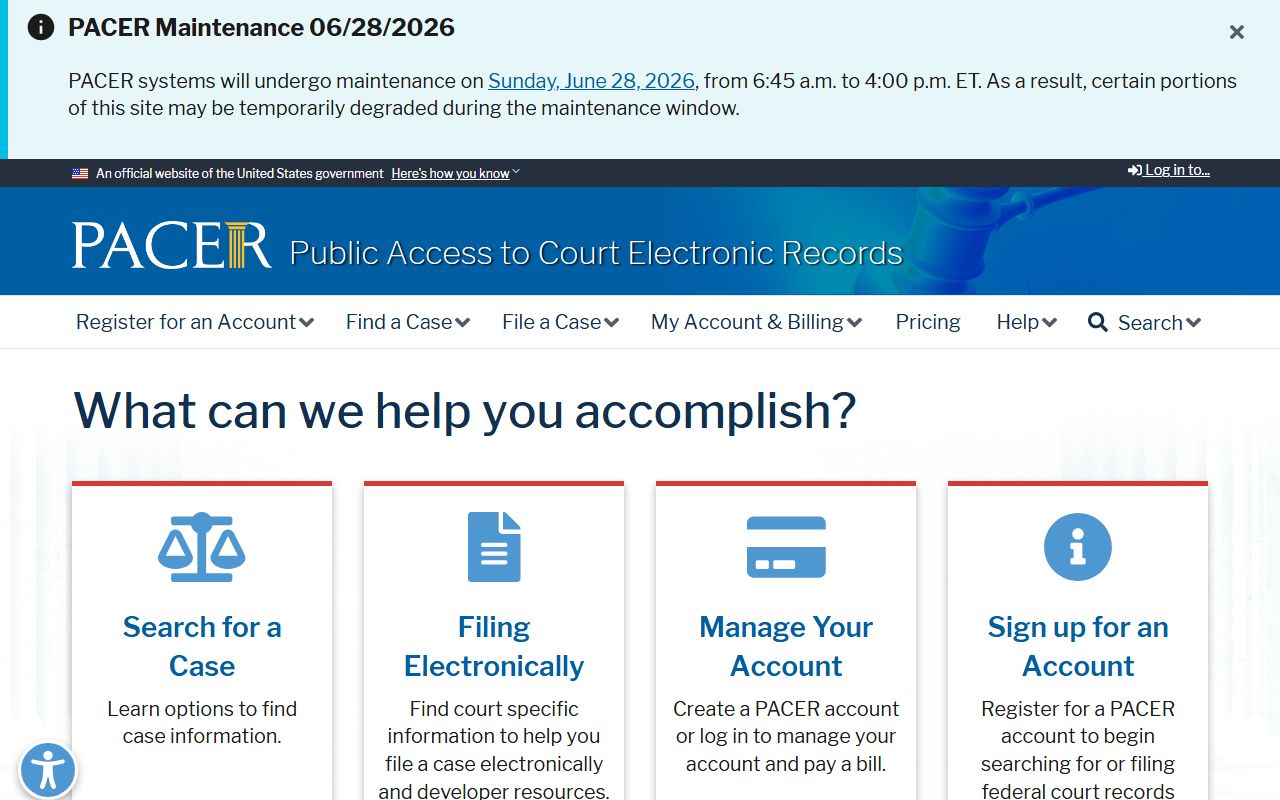 Marquette County Clerk contrast with PACER federal court records access