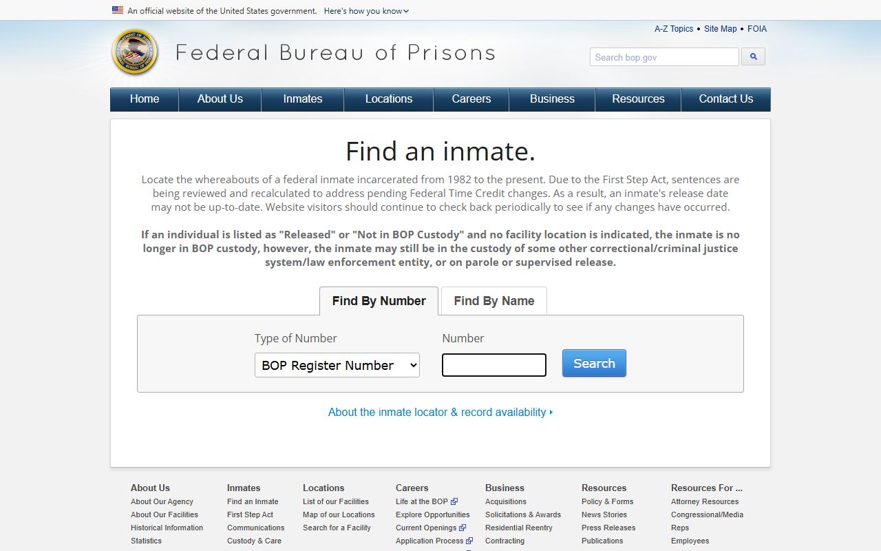 Marquette County arrest records and federal custody on the BOP inmate locator