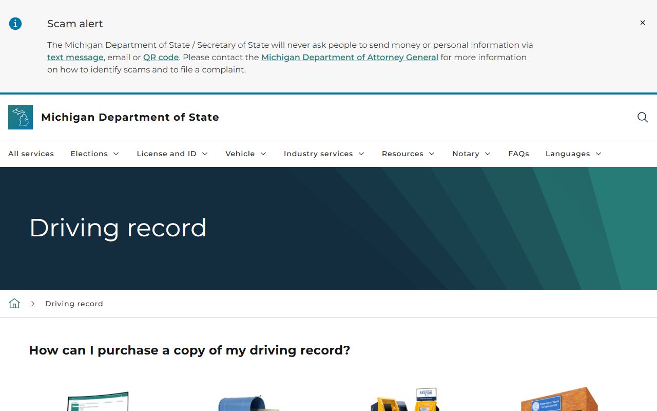Marquette County traffic court records compared to the Michigan Secretary of State driving record